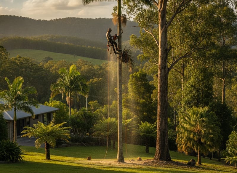Palm Tree Removal performed by Werribee Arborist in the Werribee