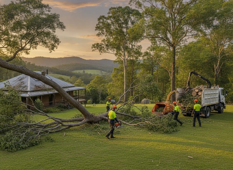 Storm Damage Tree Removal performed by Werribee Arborist in the Werribee